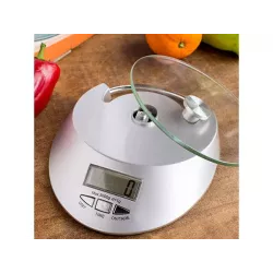 Elektroniczna waga kuchenna szklana 5kg / 1g zegar - 3