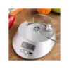 Elektroniczna waga kuchenna szklana 5kg / 1g zegar - 3