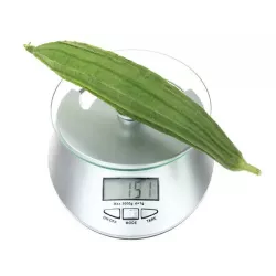 Elektroniczna waga kuchenna szklana 5kg / 1g zegar - 4