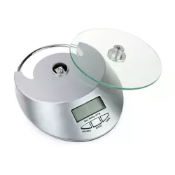 Elektroniczna waga kuchenna szklana 5kg / 1g zegar - 5