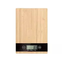 Waga kuchenna bambusowa elektroniczna lcd do 5 kg - 7
