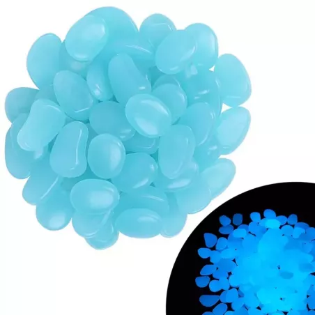 Kamyki kamienie świecące fluorescencyjne 100 szt - 1