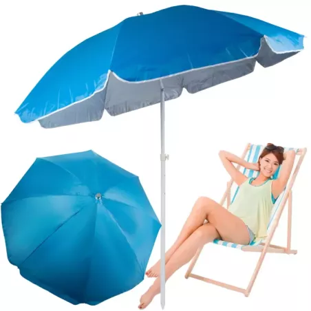 Duży parasol plażowy ogrodowy UV łamany 170cm-5907451343036