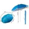 Duży parasol plażowy ogrodowy UV łamany 170cm - 11