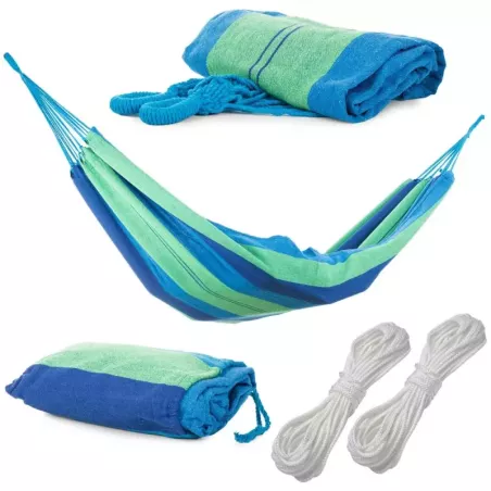 Hamak ogrodowy wiszący bujak pokrowiec baw. 200x80-5907451300947
