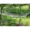 Hamak ogrodowy sznurkowy ze stelażem bujak siatka - 4