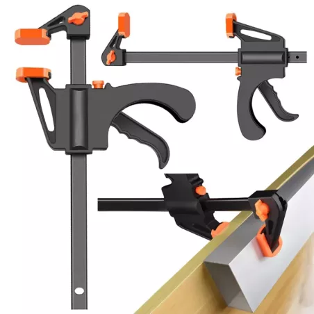 Ścisk zacisk stolarski uchwyt jednoręczny 150mm-5907451337240