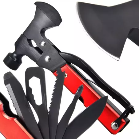 Multitool narzędzie wielofunkcyjne 17w1 survival młotek siekiera kombinerki-5907451342091
