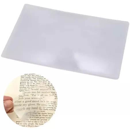 Lupa do czytania soczewka fresnela 18x12 b6 kartka-5907451303528