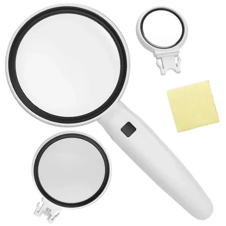 Lupa szkło powiększające z podświetleniem 2x led-5907451344545