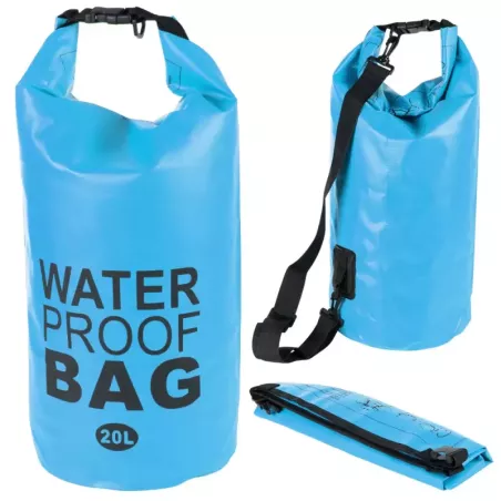 Worek wodoodporny wodoszczelny torba na kajak plecak turystyczny 20l-5907451355541
