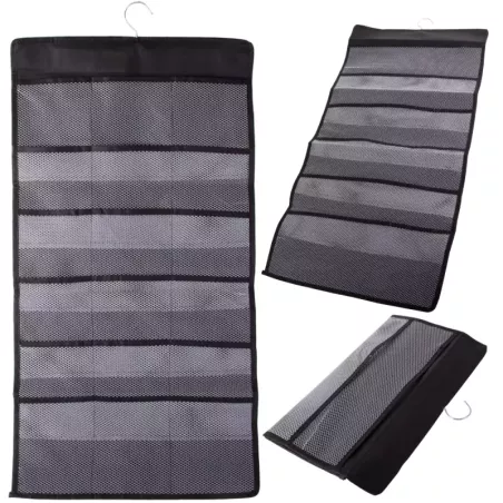 Organizer na bieliznę wiszący do szafy dwustronny 24 kieszenie-5907451345283