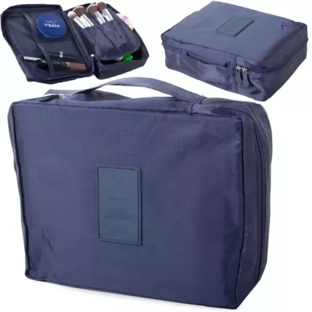 Kosmetyczka podróżna organizer turystyczny granat-5907451339206