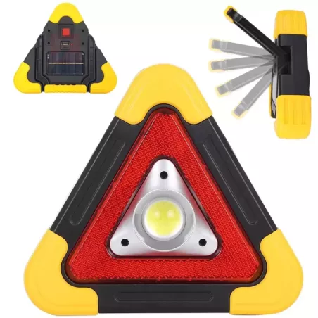 Trójkąt ostrzegawczy led latarka lampka power bank-5907451335710