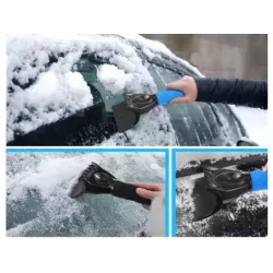 Skrobaczka do szyb samochodowych skrobak do lodu plastikowa na szron śnieg - 3