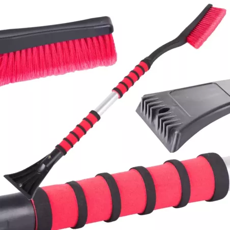 Skrobaczka do szyb szczotka do odśnieżania samochodu skrobak szyby auta 2w1 - 1