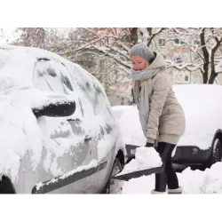 Łopata do śniegu samochodowa składana szufla do auta saperka do odśnieżania - 3