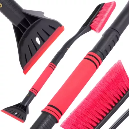 Skrobaczka do szyb szczotka do odśnieżania samochodu długa skrobak auta 2w1 - 1