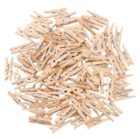 Klamerki drewniane mini spinacze 2,5 cm 100 sztuk-5907451321317-3193