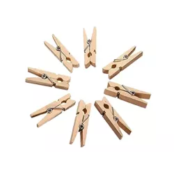 Klamerki drewniane mini spinacze 2,5 cm 100 sztuk - 6