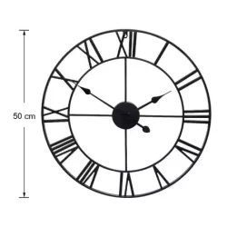 Zegar ścienny rzymski retro vintage loft 3d 50cm - 6