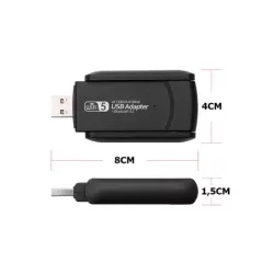 Karta sieciowa wi-fi adapter wifi USB 1300mbps dual - 5