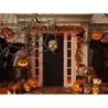 Sztuczna duża pajęczyna czarna halloween dekoracja - 4
