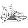 Sztuczna duża pajęczyna czarna halloween dekoracja - 12