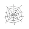 Sztuczna duża pajęczyna czarna halloween dekoracja - 13