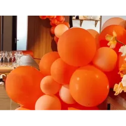 Zestaw balonów halloween czarne pomarańczowe 20szt - 5