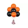 Zestaw balonów halloween czarne pomarańczowe 20szt - 13