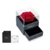 Wieczna róża w pudełku prezent szkatułka szufladka na naszyjnik biżuterię - 2