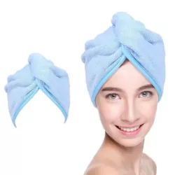 Ręcznik na głowę turban z mikrofibry do włosów - 1