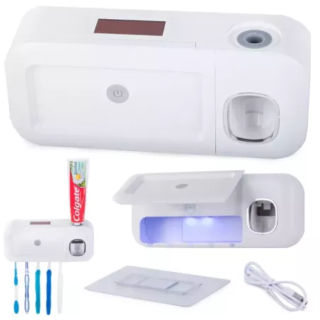 Organizer na szczoteczki dozownik sterylizator UV-5907451335918