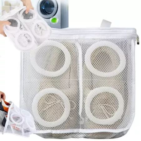 Worek siatka woreczek do prania butów obuwia dziecięcego z suwakiem pojemna-5907451352281