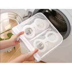 Worek siatka woreczek do prania butów obuwia dziecięcego z suwakiem pojemna-5907451352281