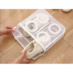 Worek siatka woreczek do prania butów obuwia dziecięcego z suwakiem pojemna-5907451352281