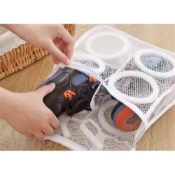 Worek siatka woreczek do prania butów obuwia dziecięcego z suwakiem pojemna-5907451352281