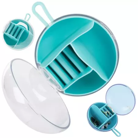 Organizer szkatułka na biżuterię pudełko podróżne-5907451340158