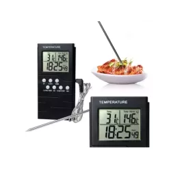 Termometr kuchenny sonda zegar lcd do mięsa - 3