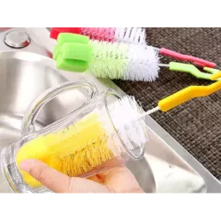 Szczotka do mycia butelek szklanek myjka gąbka - 6