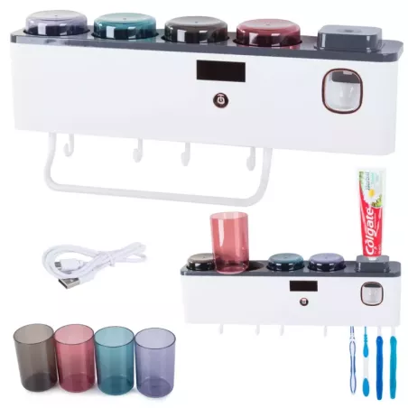 Organizer na szczoteczki kubki dozownik pasty UV-5907451335871
