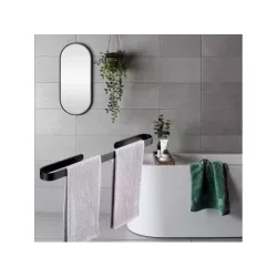 Wieszak na ręczniki łazienkowy ścienny metalowy - 3