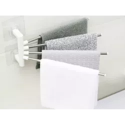 Wieszak na ręczniki łazienkowy obrotowy uchwyt hak - 11