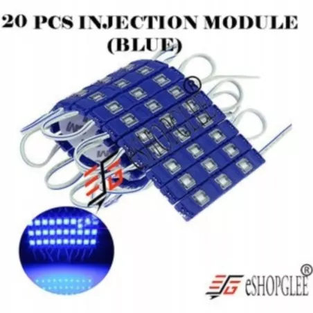 Moduł 3xdioda LED SMD5730 0,5w/12V niebieski GROW-