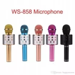 Bezprzewodowy mikrofon karaoke WS858 obsługa kart SD