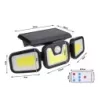 Lampa solarna 103 cob z czujnikiem ruchu zmierzchu uliczna zewnętrzna-5907451344156