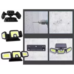Lampa solarna 103 cob z czujnikiem ruchu zmierzchu uliczna zewnętrzna-5907451344156