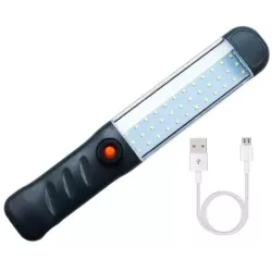 Mocna latarka warsztatowa lampa 48 LED cob USB hak magnes akumulatorowa-5907451353813