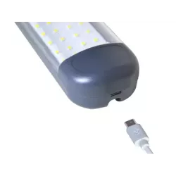 Mocna latarka warsztatowa lampa 48 LED cob USB hak magnes akumulatorowa-5907451353813